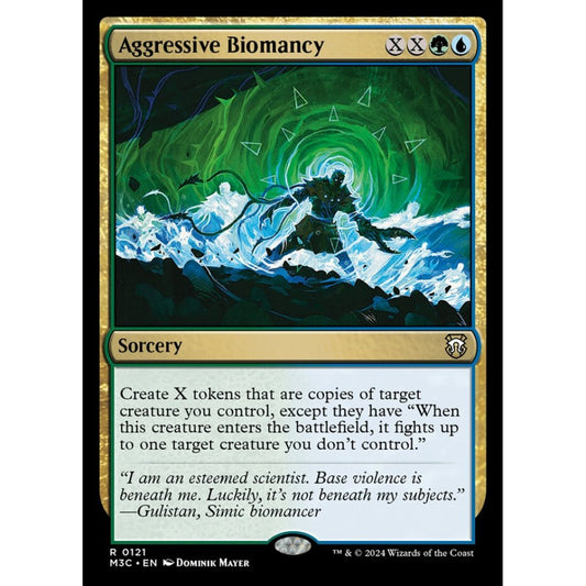 Aggressive Biomancy, 121, rare, Magic: The Gathering, Modern Horizons 3