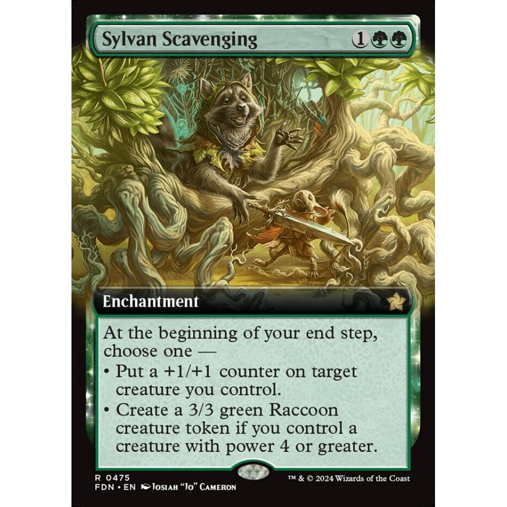 Sylvan Scavenging, 475, rare, Magic: The Gathering, Foundations