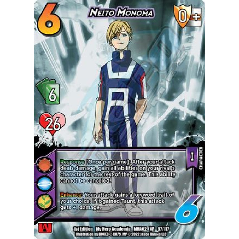 Neito Monoma, 97/117, XR, UniVersus, MHA02 Crimson Rampage