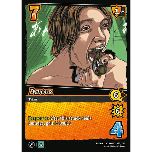 Devour, 123/186, AOT02, Universus, Attack on Titan: Origins of Power, Attack, UC