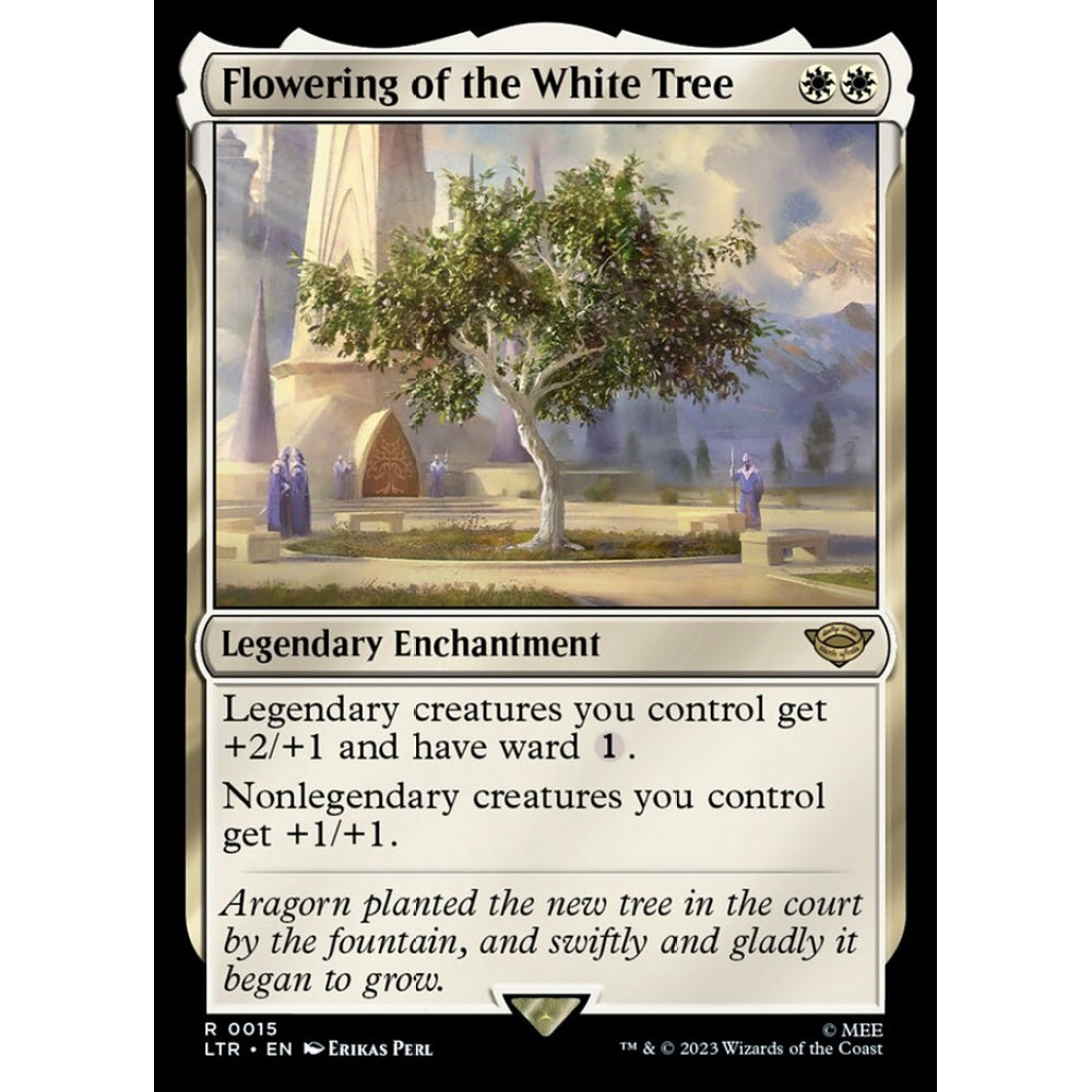 Flowering of the White Tree, rare, 15, Magic the Gathering, The Lord of the Rings: Tales of Middle-earth