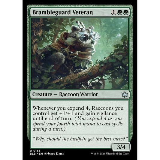 Brambleguard Veteran, 165, uncommon, Magic: The Gathering, Bloomburrow