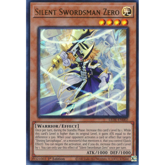 Silent Swordsman Zero, LEDE-EN002, Ultra Rare, Yu-Gi-Oh!, Legacy of Destruction