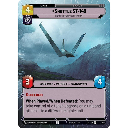 Shuttle ST-149, U, JTL 976) Hyperspace Foil, Star Wars Unlimited