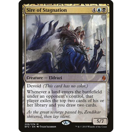 Sire of Stagnation mythic 206 Magic the Gathering Battle for Zendikar