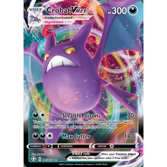 Crobat VMAX Ultra Rare 045/072 Pokemon Card Game Shining Fates
