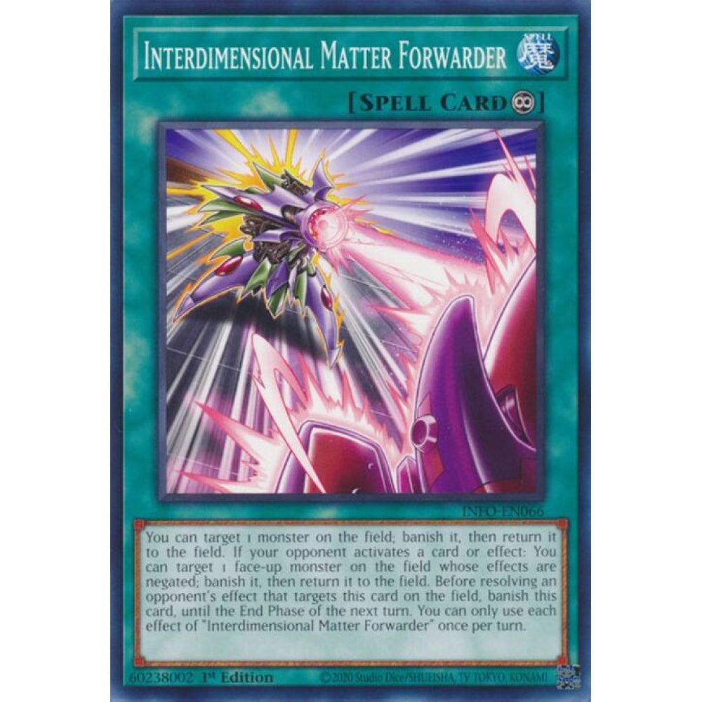 Interdimensional Matter Forwarder INFO-EN066 Common Yu-Gi-Oh The Infinite Forbidden