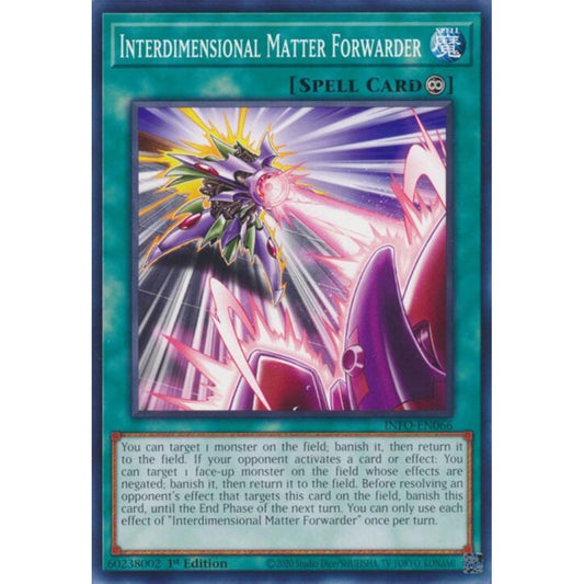Interdimensional Matter Forwarder INFO-EN066 Common Yu-Gi-Oh The Infinite Forbidden