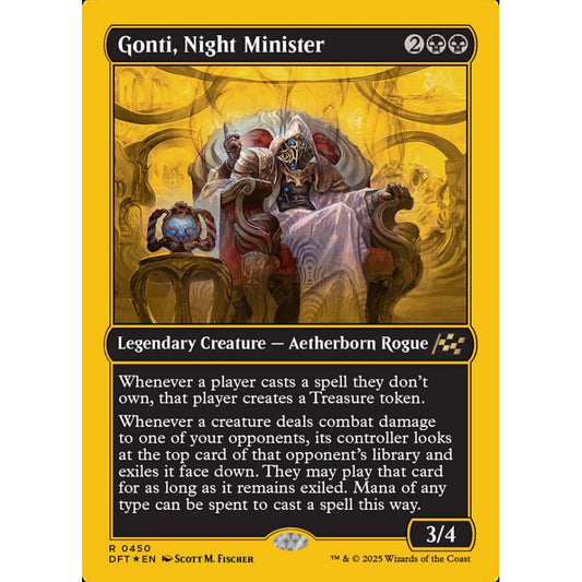 Gonti, Night Minister, 450, rare, Magic: The Gathering, Aetherdrift