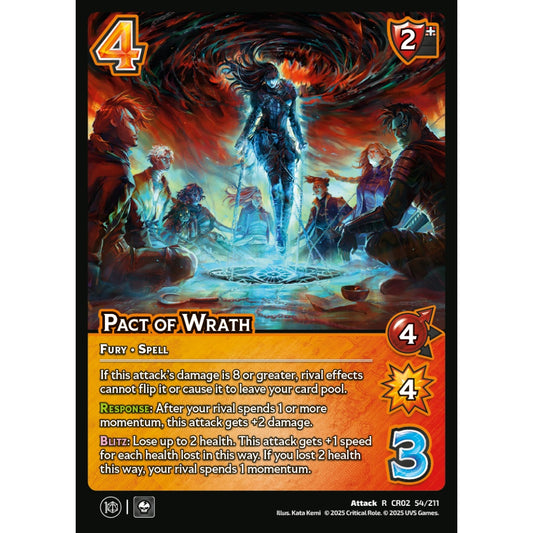 Pact of Wrath, 54/211, CR02, Universus, Critical Role: Heroes Of Exandria, Attack, R