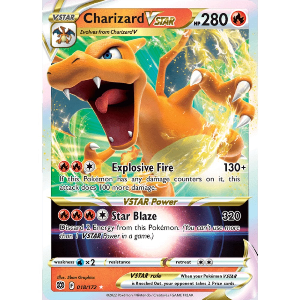 Charizard VSTAR Ultra Rare 018/172 Pokemon Card Game Brilliant Stars