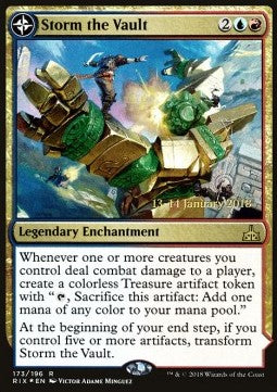 Storm the Vault // Vault of Catlacan - Rivals of Ixalan: Promos (Rare) [PRIX-173]