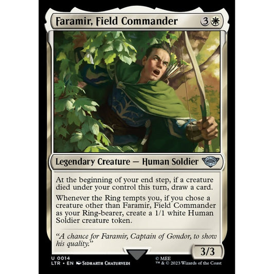 Faramir, Field Commander, uncommon, 14, Magic the Gathering, The Lord of the Rings: Tales of Middle-earth