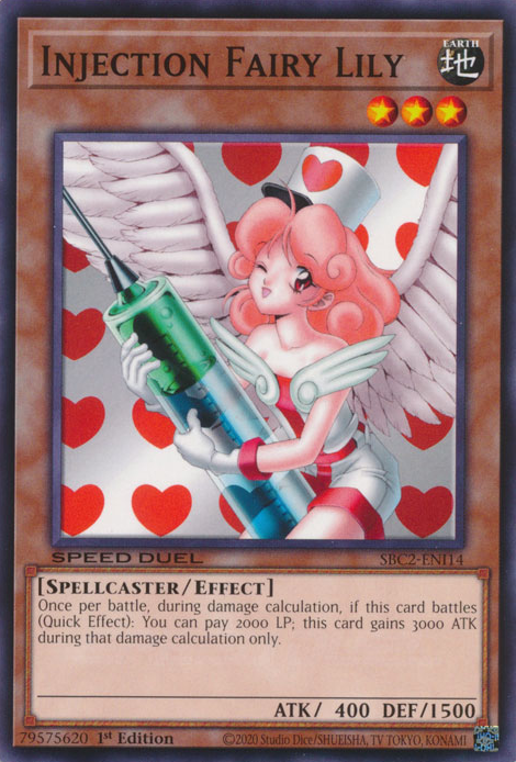 Injection Fairy Lily RA03-EN117 Platinum Platinum Secret Rare Yu-Gi-Oh Quarter Century Bonanza in Art