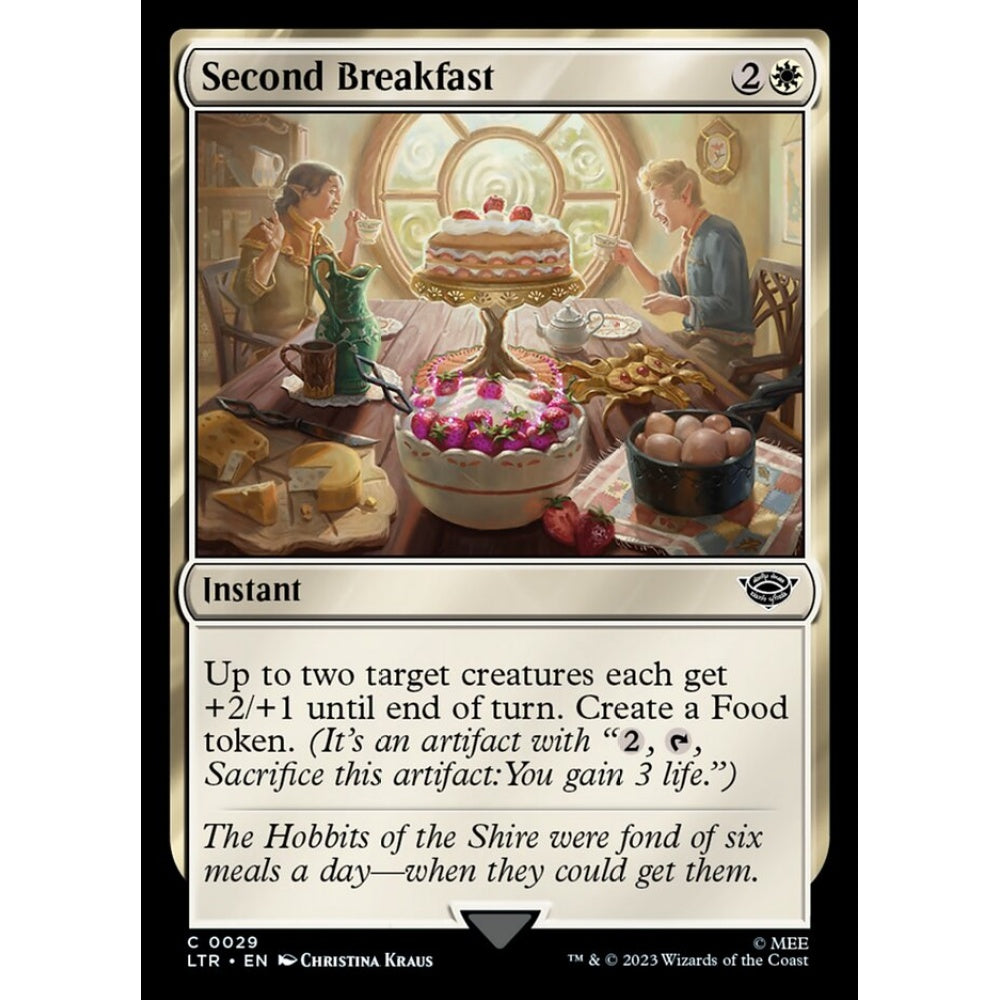 Second Breakfast, common, 29, Magic the Gathering, The Lord of the Rings: Tales of Middle-earth