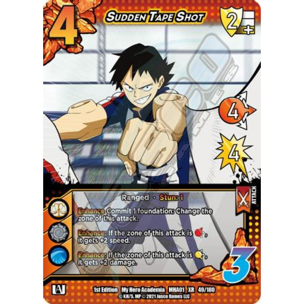 Sudden Tape Shot, 49/180, XR, UniVersus, MHA01 My Hero Academia