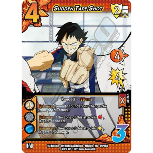 Sudden Tape Shot, 49/180, XR, UniVersus, MHA01 My Hero Academia