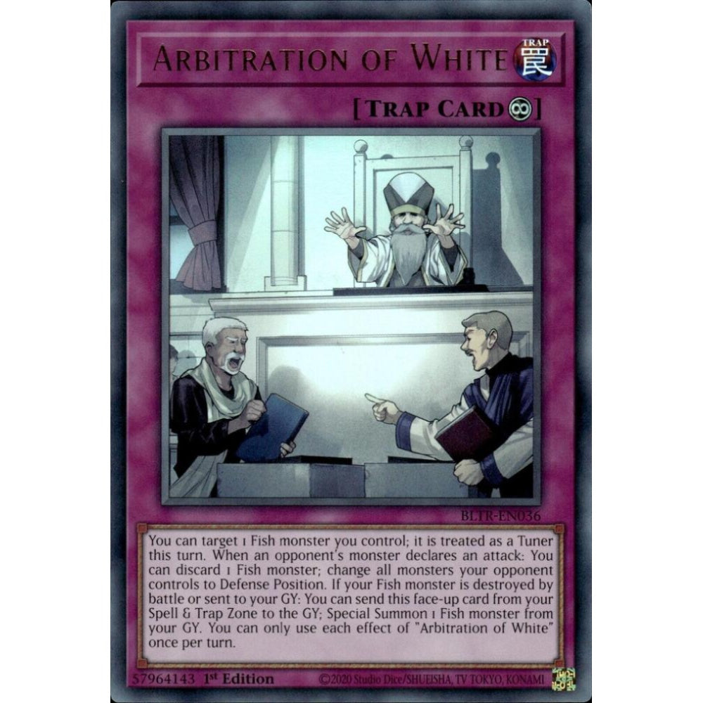 Arbitration of White BLTR-EN036 Ultra Yu-Gi-Oh Battles of Legend: Terminal Revenge