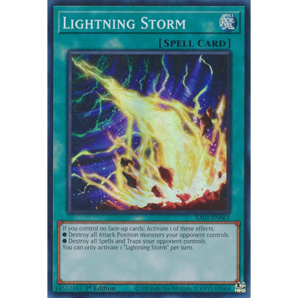 Lightning Storm RA01-EN061 Super Yu-Gi-Oh 25th Anniversary Rarity Collection