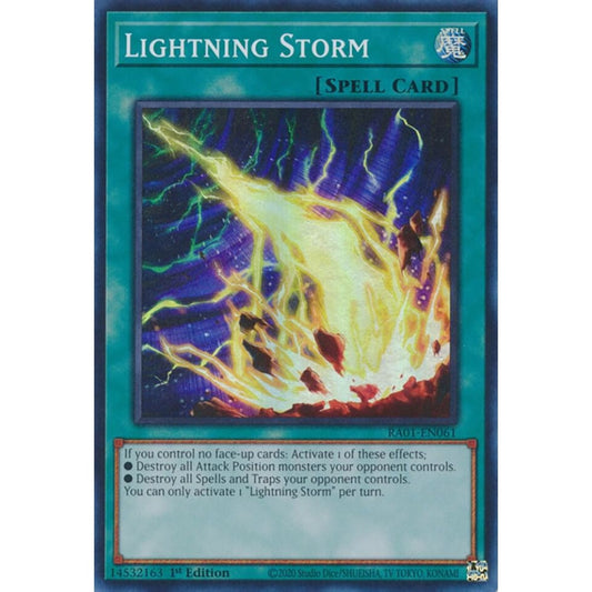 Lightning Storm RA01-EN061 Super Yu-Gi-Oh 25th Anniversary Rarity Collection