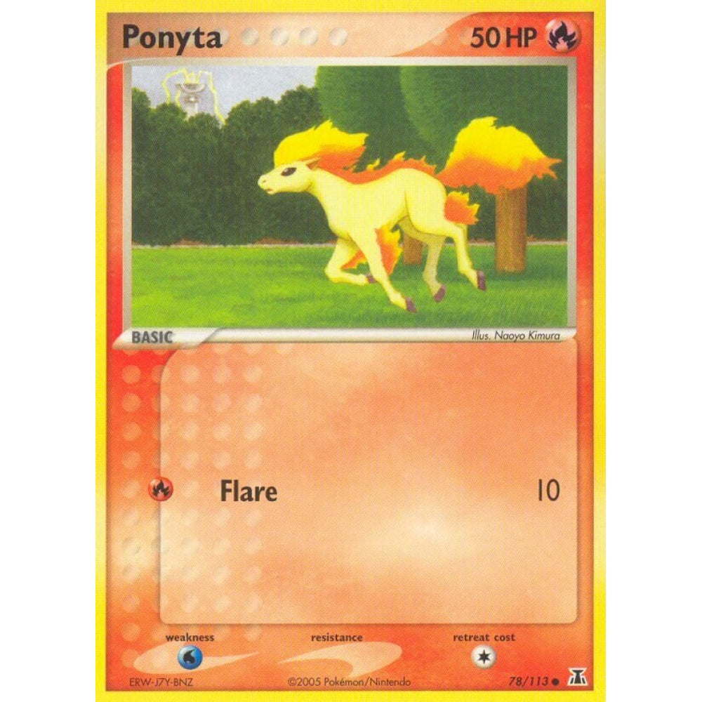 Ponyta Common 78/113 Pokemon Card Game EX Delta Species