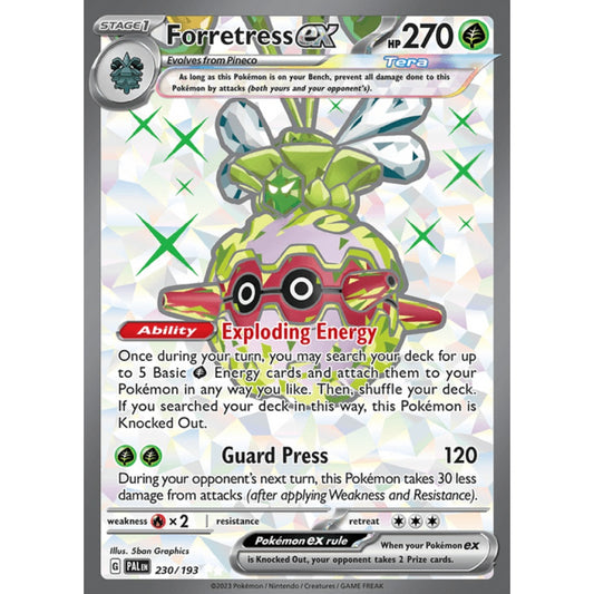 Forretress ex Full Art 230/193 Pokemon Card Game Paldea Evolved