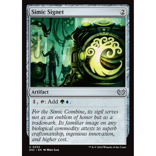 Simic Signet, 252, uncommon, Magic: The Gathering, Duskmourn: House of Horror