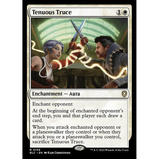 Tenuous Truce, 159, rare, Magic: The Gathering, Bloomburrow