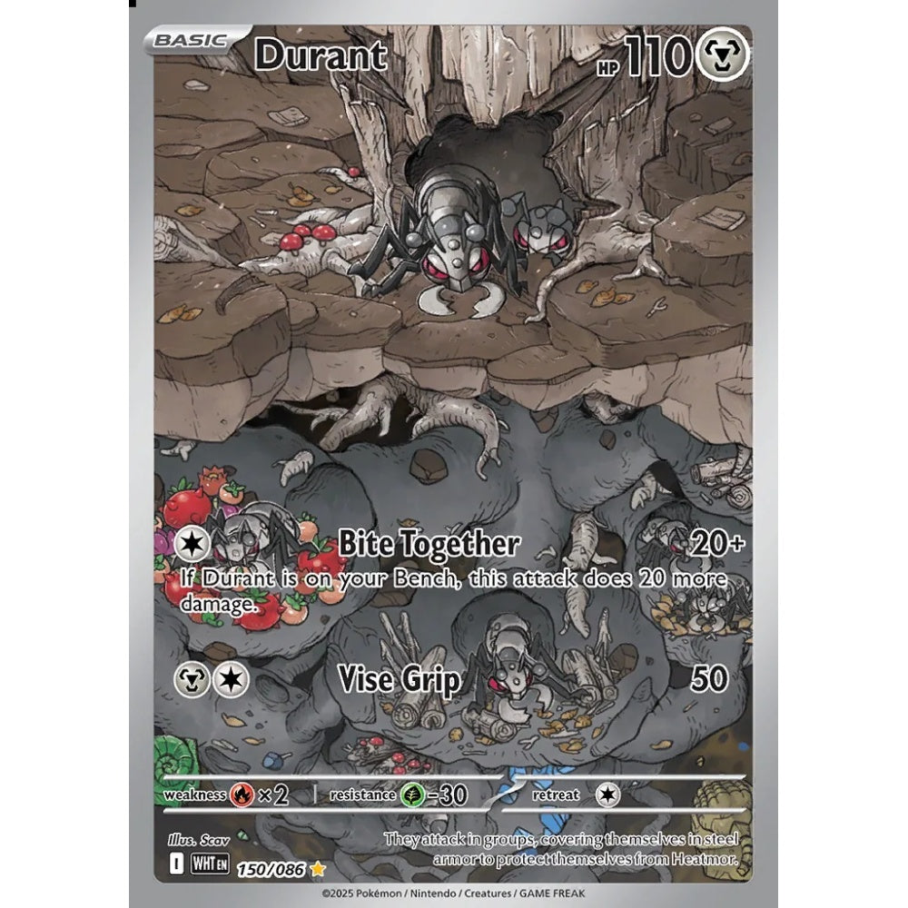 Durant Illustration Rare 150/086 Pokemon Card Game White Flare