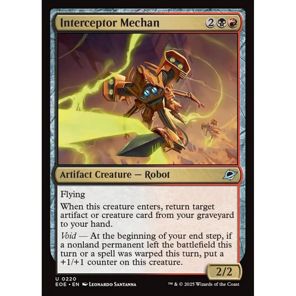 Interceptor Mechan uncommon 220 Magic the Gathering Edge of Eternities