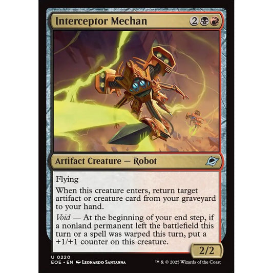 Interceptor Mechan uncommon 220 Magic the Gathering Edge of Eternities