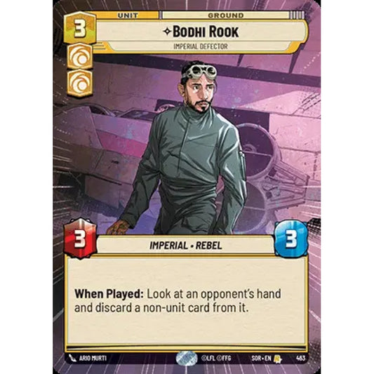 Bodhi Rook, 463, R, Star Wars Unlimited, Sparks Of Rebellion