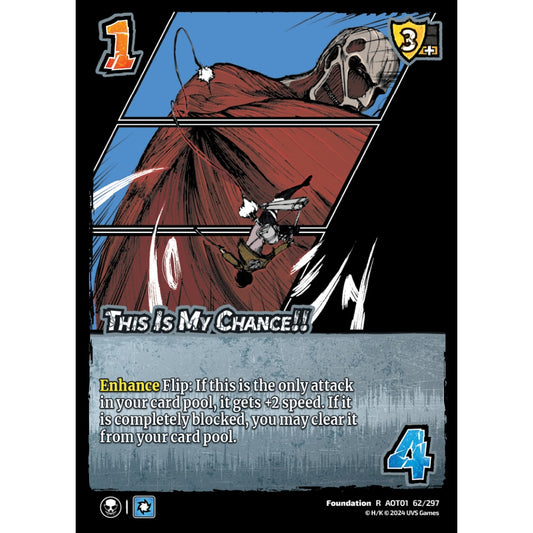 This Is My Chance!!, 62/297, R, UniVersus, Attack on Titan: Battle for Humanity