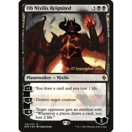 Ob Nixilis Reignited mythic 119s Magic the Gathering Battle for Zendikar Promos