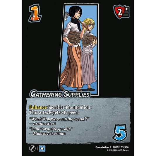Gathering Supplies, 33/186, AOT02, Universus, Attack on Titan: Origins of Power, Foundation, C