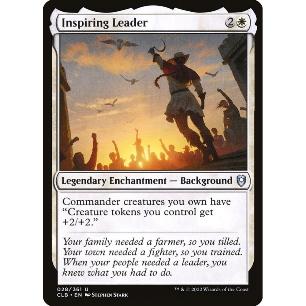 Inspiring Leader uncommon 28 Magic the Gathering Commander Legends: Battle for Baldur's Gate