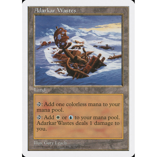 Adarkar Wastes rare 410 Magic the Gathering Fifth Edition