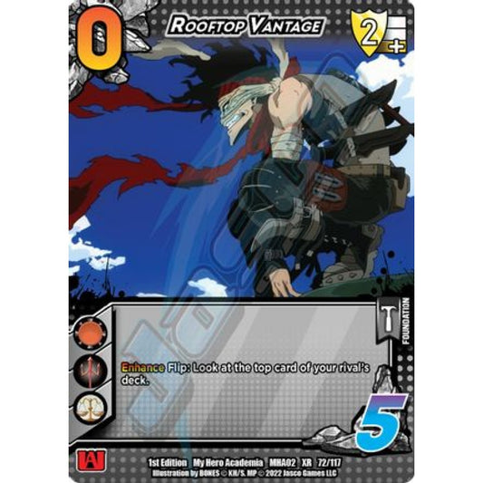 Rooftop Vantage, 72/117, XR, UniVersus, MHA02 Crimson Rampage