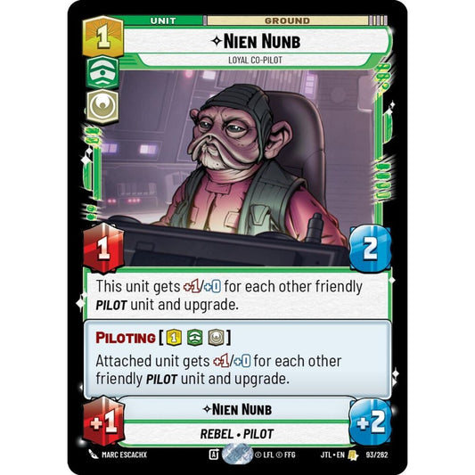 Nien Nunb, R, JTL 093), Star Wars Unlimited