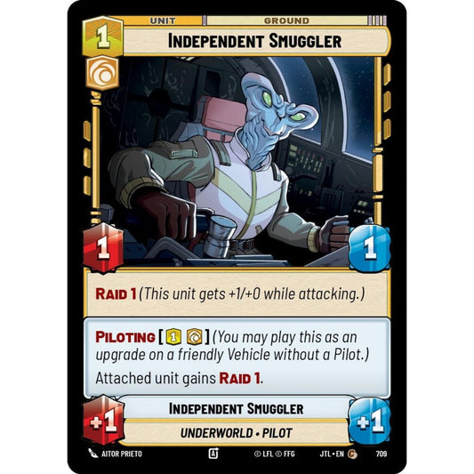 Independent Smuggler, C, JTL 709) Foil, Star Wars Unlimited