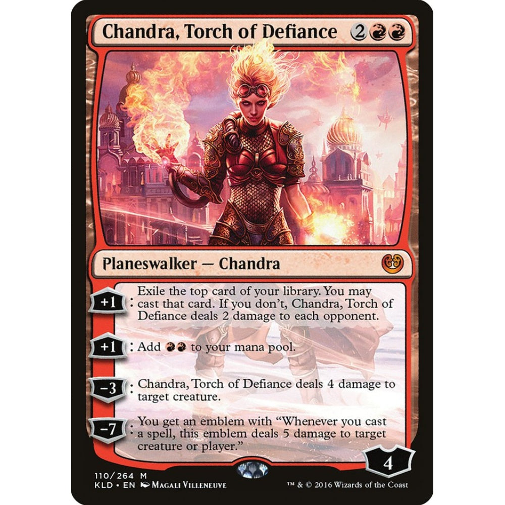 Chandra, Torch of Defiance mythic 110 Magic the Gathering Kaladesh