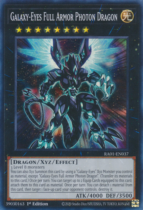 Galaxy-Eyes Full Armor Photon Dragon RA01-EN037 Ultra Ultra Rare Yu-Gi-Oh 25th Anniversary Rarity Collection in Art