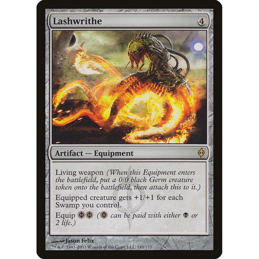 Lashwrithe rare 143 Magic the Gathering New Phyrexia