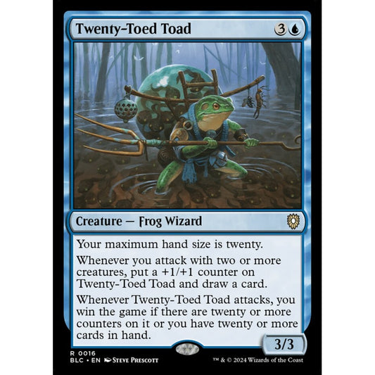 Twenty-Toed Toad, 16, rare, Magic: The Gathering, Bloomburrow