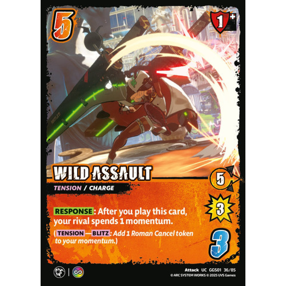 Wild Assault 36/85 Universus Card Game Guilty Gear -Strive- UC Non-Foil