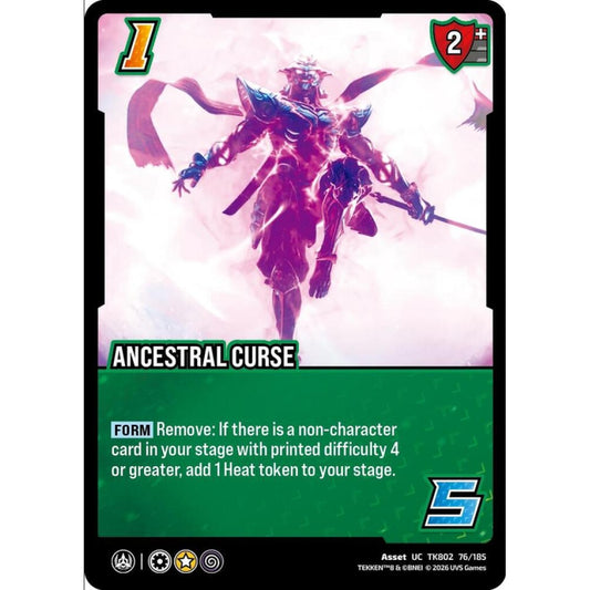 Ancestral Curse 76/185 TK802 Universus Tekken 8 Asset UC
