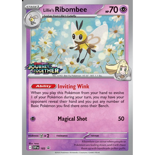 Lillie's Ribombee Promo 183 Pokemon Card Game Scarlet & Violet Promos