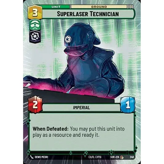 Superlaser Technician, 348, C, Star Wars Unlimited, Sparks Of Rebellion