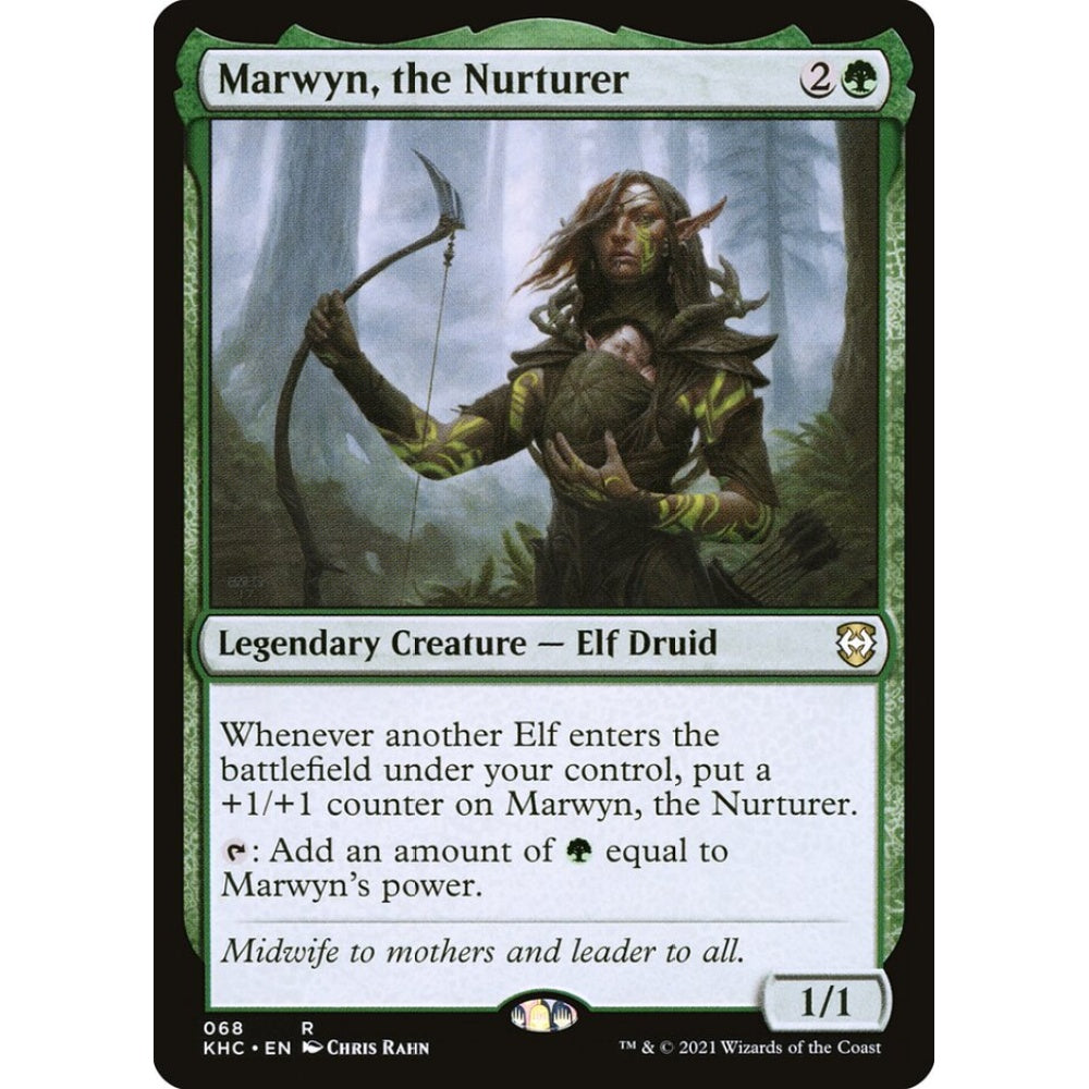 Marwyn, the Nurturer rare 68 Magic the Gathering Kaldheim Commander