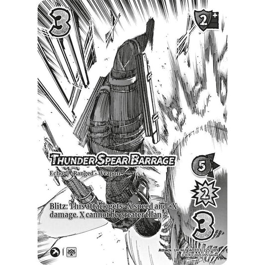 Thunder Spear Barrage 225/189 AOT03 Universus Attack on Titan: Apocalypse Attack UR-ALT